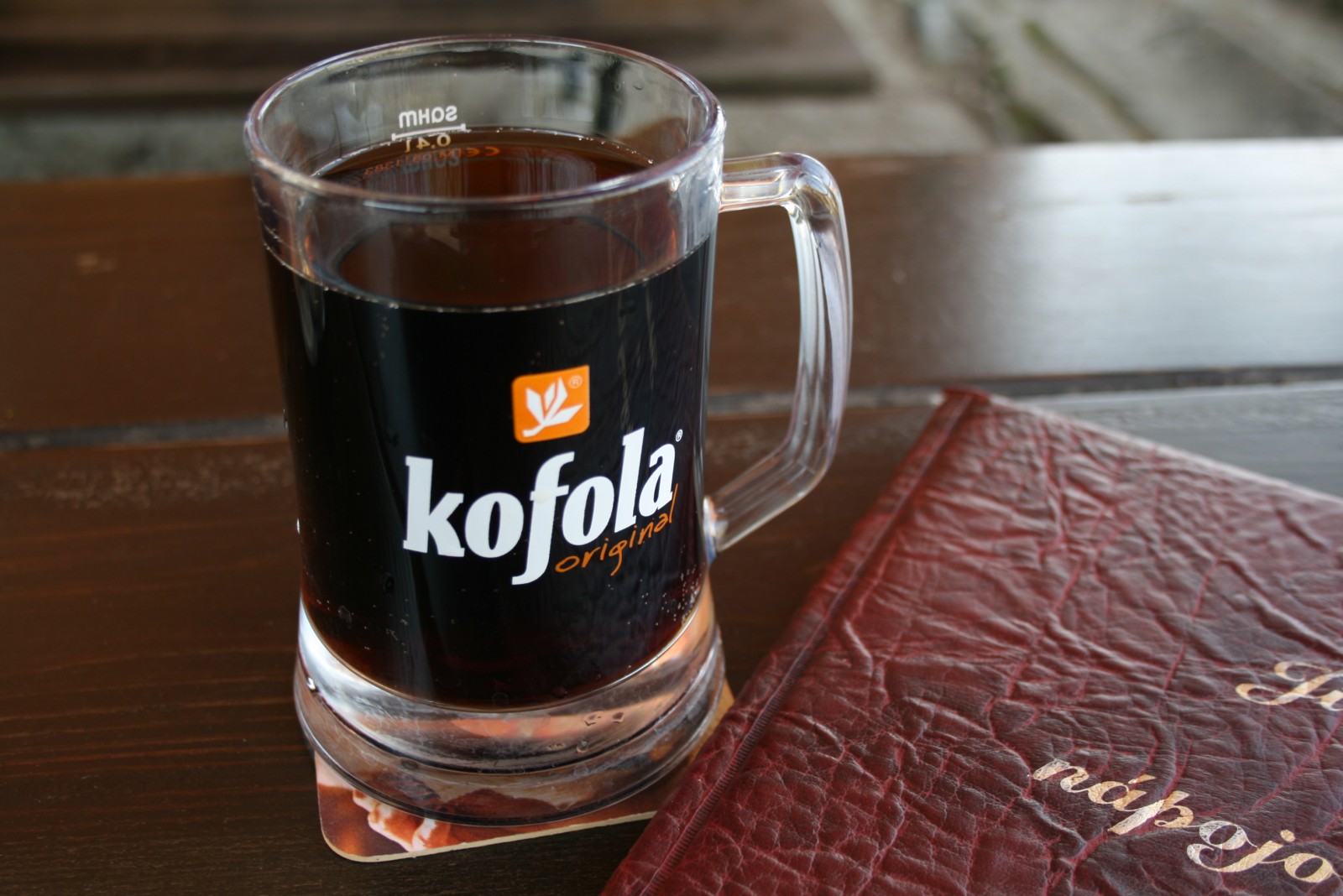 Glass of Kofola